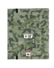 Raccoglitore ad anelli Kelme Travel Nero Verde 27 x 32 x 3.5 cm