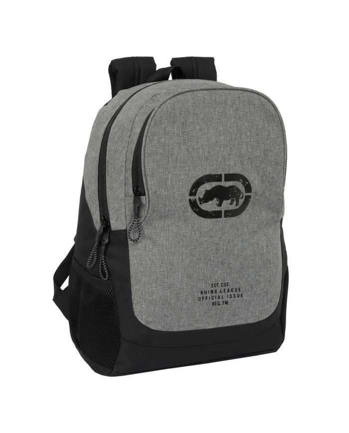 Zaino Scuola Eckō Unltd. Rhino Nero Grigio 32 x 44 x 16 cm