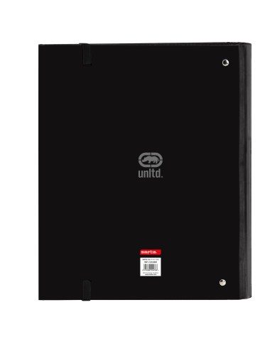 Raccoglitore ad anelli Eckō Unltd. Rhino Nero Grigio 27 x 32 x 3.5 cm