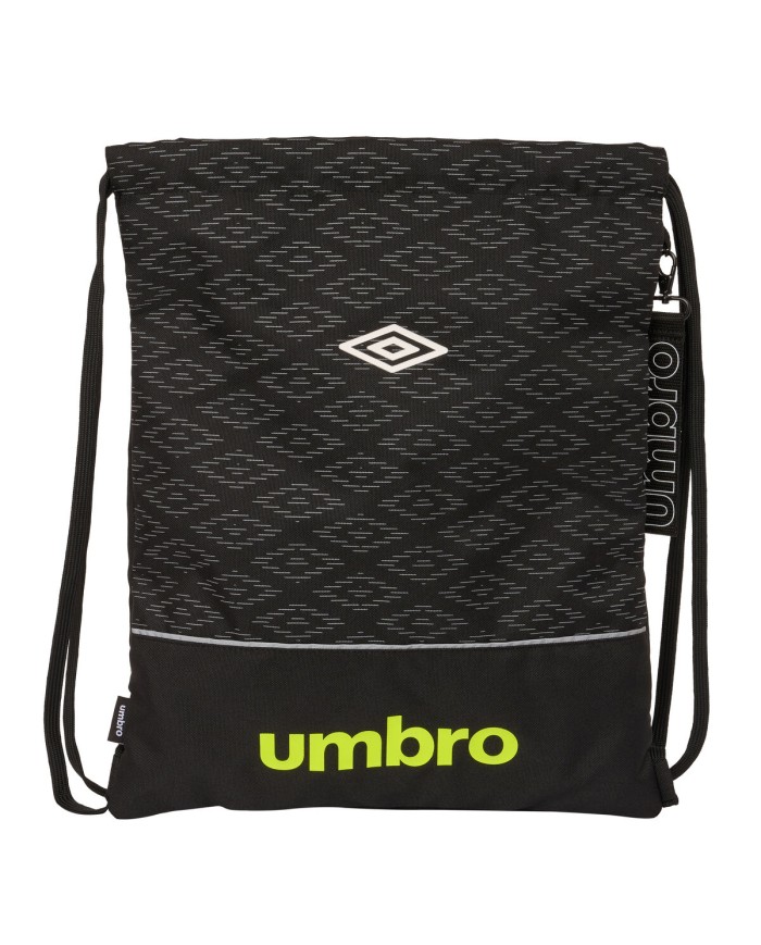 Zainetto con Cordini Umbro Lima Nero 35 x 40 x 1 cm Zainetto con Cordini Umbro Lima Nero 35 x 40 x 1 cm