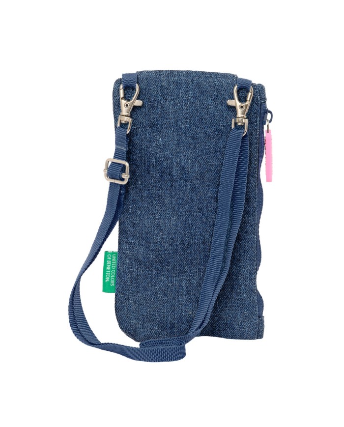 Portamonete Benetton Denim Borsa per Cellulare Azzurro Portamonete Benetton Denim Borsa per Cellulare Azzurro