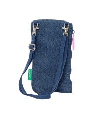 Portamonete Benetton Denim Borsa per Cellulare Azzurro Portamonete Benetton Denim Borsa per Cellulare Azzurro