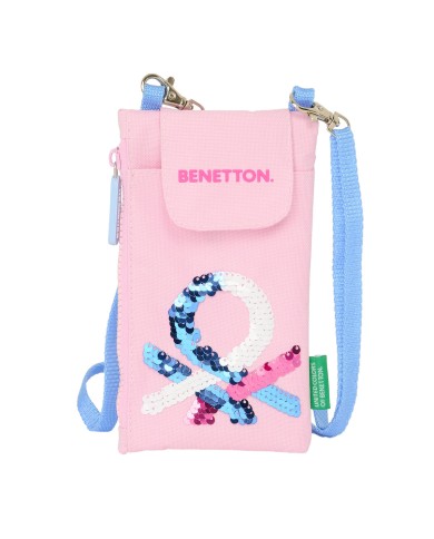 Portamonete Benetton Pink Borsa per Cellulare Rosa Portamonete Benetton Pink Borsa per Cellulare Rosa