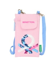 Portamonete Benetton Pink Borsa per Cellulare Rosa Portamonete Benetton Pink Borsa per Cellulare Rosa
