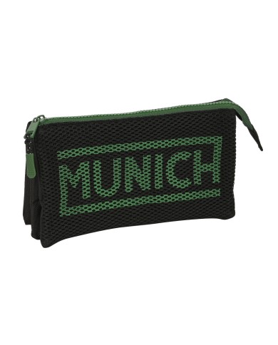 Portaoggetti Triplo Munich Caviar Nero 22 x 12 x 3 cm Portaoggetti Triplo Munich Caviar Nero 22 x 12 x 3 cm