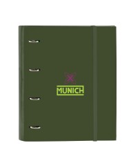 Raccoglitore ad anelli Munich Bright khaki Verde 27 x 32 x 3.5 cm