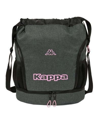 Zaino a Sacca per Bambini Kappa Silver pink Grigio 35 x 40 x 1 cm