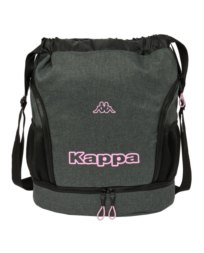 Zaino a Sacca per Bambini Kappa Silver pink Grigio 35 x 40 x 1 cm