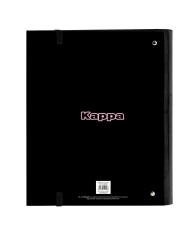 Raccoglitore ad anelli Kappa Silver pink Nero Rosa 27 x 32 x 3.5 cm