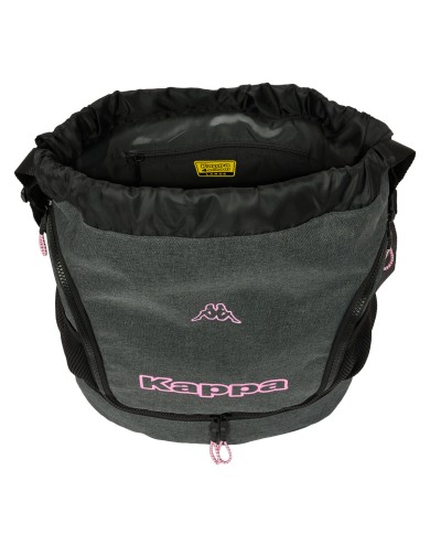 Zaino a Sacca per Bambini Kappa Silver pink Grigio 35 x 40 x 1 cm Zaino a Sacca per Bambini Kappa Silver pink Grigio 35 x 40 x 1 cm