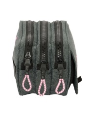 Portaoggetti Triplo Kappa Silver pink Grigio 21,5 x 10 x 8 cm Portaoggetti Triplo Kappa Silver pink Grigio 21,5 x 10 x 8 cm