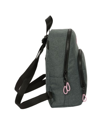 Zaino Kappa Silver pink Mini Grigio 25 x 30 x 13 cm