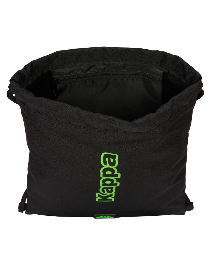 Zainetto con Cordini Kappa Black Nero 35 x 40 x 1 cm Zainetto con Cordini Kappa Black Nero 35 x 40 x 1 cm