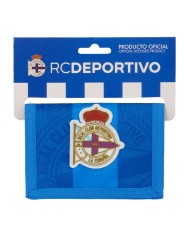 Portafogli R. C. Deportivo de La Coruña Azzurro 12.5 x 9.5 x 1 cm