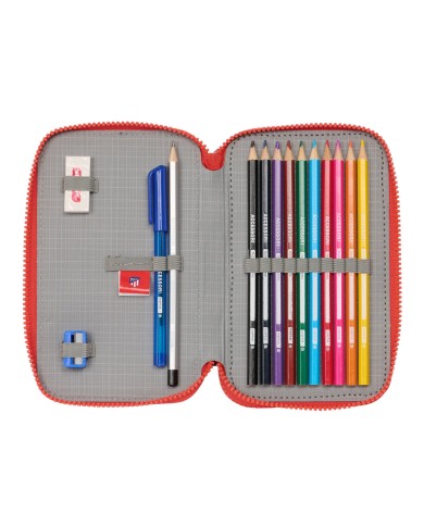 Astuccio Doppio Atlético Madrid Azzurro Rosso 12.5 x 19.5 x 4 cm (28 Pezzi) Astuccio Doppio Atlético Madrid Azzurro Rosso 12.5 x 19.5 x 4 cm (28 Pezzi)