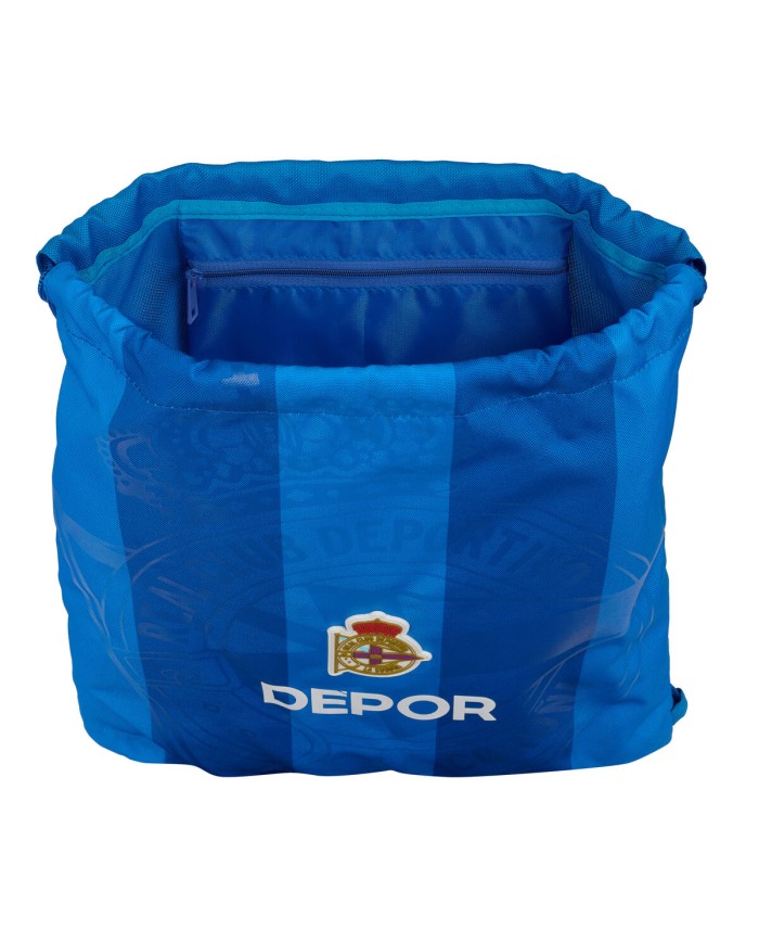 Zainetto con Cordini R. C. Deportivo de La Coruña Azzurro 35 x 40 x 1 cm