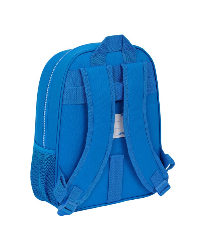 Zaino Scuola R. C. Deportivo de La Coruña Azzurro 27 x 33 x 10 cm