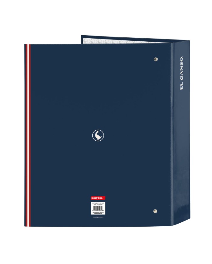 Raccoglitore ad anelli El Ganso Classic Blu Marino A4 27 x 33 x 6 cm
