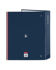 Raccoglitore ad anelli El Ganso Classic Blu Marino A4 27 x 33 x 6 cm