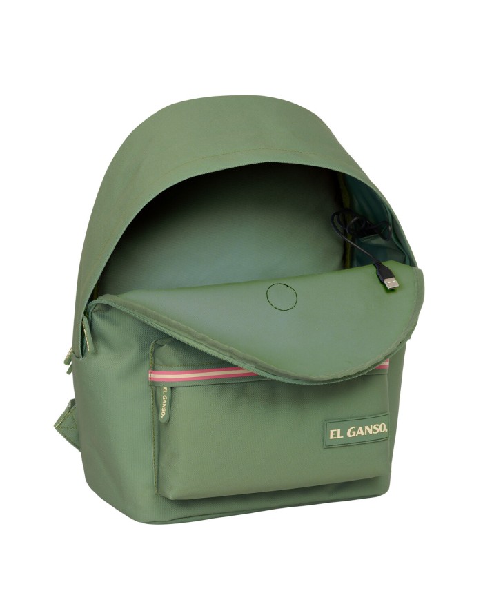 Zaino per Portatile El Ganso +usb el ganso basics Verde 31 x 44 x 18 cm Zaino per Portatile El Ganso +usb el ganso basics Verde 31 x 44 x 18 cm