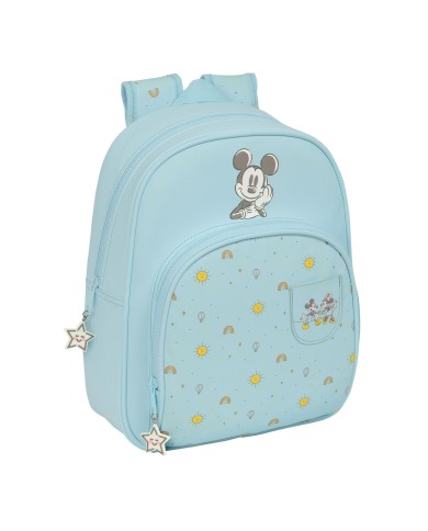 Zaino Scuola Mickey Mouse Clubhouse Baby Azzurro Chiaro 28 x 34 x 10 cm