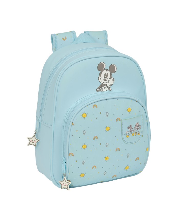 Zaino Scuola Mickey Mouse Clubhouse Baby Azzurro Chiaro 28 x 34 x 10 cm Zaino Scuola Mickey Mouse Clubhouse Baby Azzurro Chiaro 28 x 34 x 10 cm
