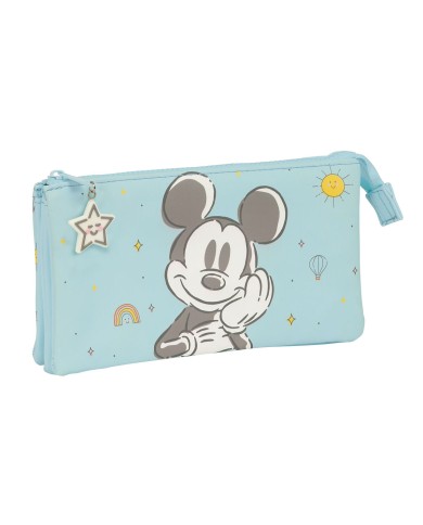 Portaoggetti Triplo Mickey Mouse Clubhouse Baby Azzurro Chiaro 22 x 12 x 3 cm