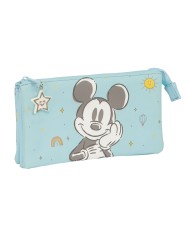 Portaoggetti Triplo Mickey Mouse Clubhouse Baby Azzurro Chiaro 22 x 12 x 3 cm