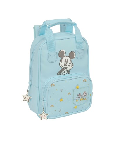 Zaino Scuola Mickey Mouse Clubhouse Baby Azzurro Chiaro 20 x 28 x 8 cm
