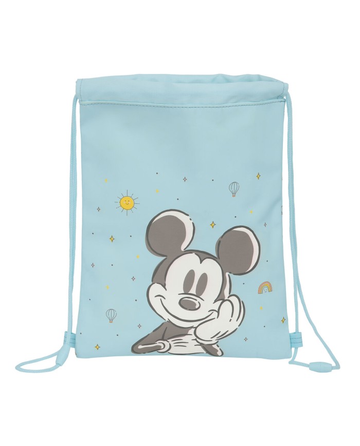 Zainetto con Cordini Mickey Mouse Clubhouse Baby Azzurro 26 x 34 x 1 cm