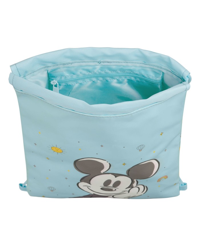 Zainetto con Cordini Mickey Mouse Clubhouse Baby Azzurro 26 x 34 x 1 cm