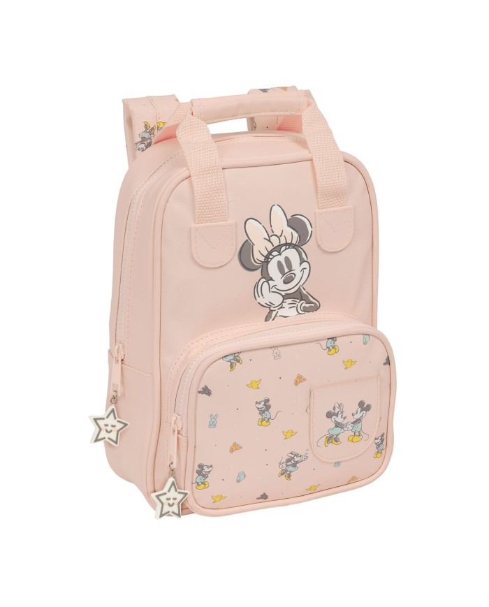Zaino Scuola Minnie Mouse Baby Rosa 20 x 28 x 8 cm