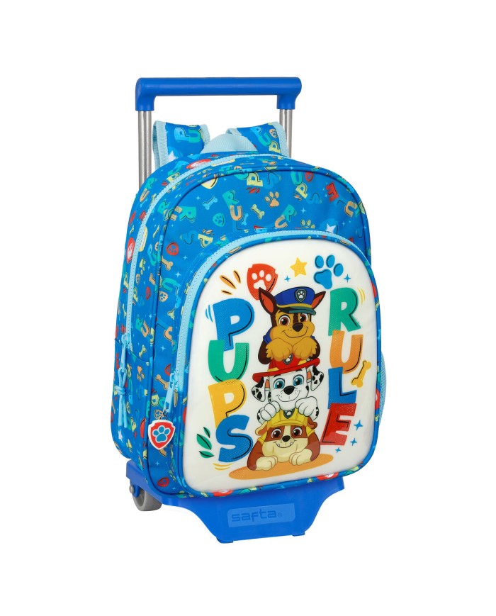 Trolley per la Scuola The Paw Patrol Pups rule Azzurro 26 x 34 x 11 cm