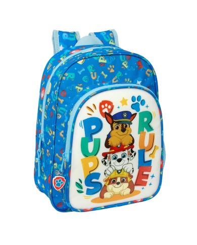 Zaino Scuola The Paw Patrol Pups rule Azzurro 26 x 34 x 11 cm Zaino Scuola The Paw Patrol Pups rule Azzurro 26 x 34 x 11 cm