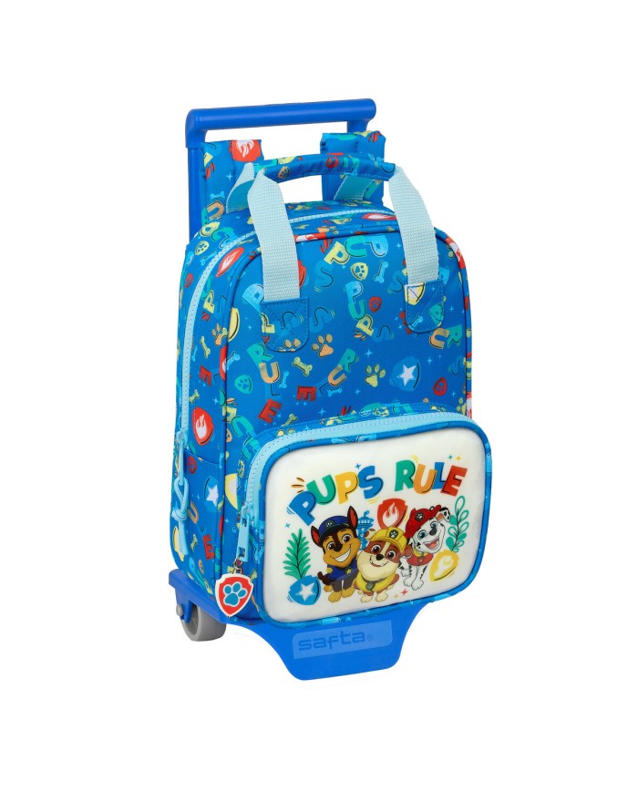 Trolley per la Scuola The Paw Patrol Pups rule Azzurro 20 x 28 x 8 cm