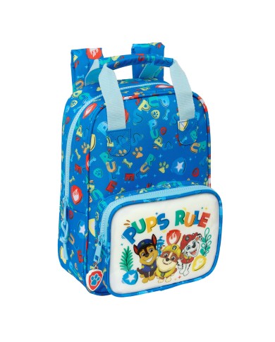 Zaino Scuola The Paw Patrol Pups rule Azzurro 20 x 28 x 8 cm Zaino Scuola The Paw Patrol Pups rule Azzurro 20 x 28 x 8 cm