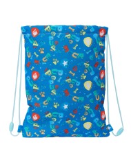 Zainetto con Cordini The Paw Patrol Pups rule Azzurro 26 x 34 x 1 cm