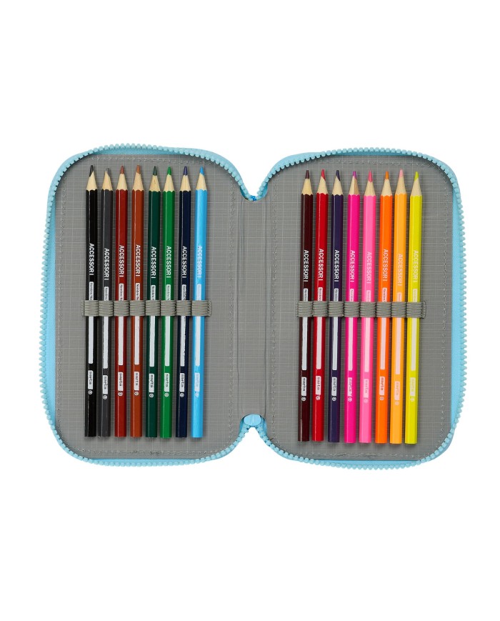 Plumier Triplo Bluey Blu cielo 12,5 x 19,5 x 5,5 cm 36 Pezzi Plumier Triplo Bluey Blu cielo 12,5 x 19,5 x 5,5 cm 36 Pezzi