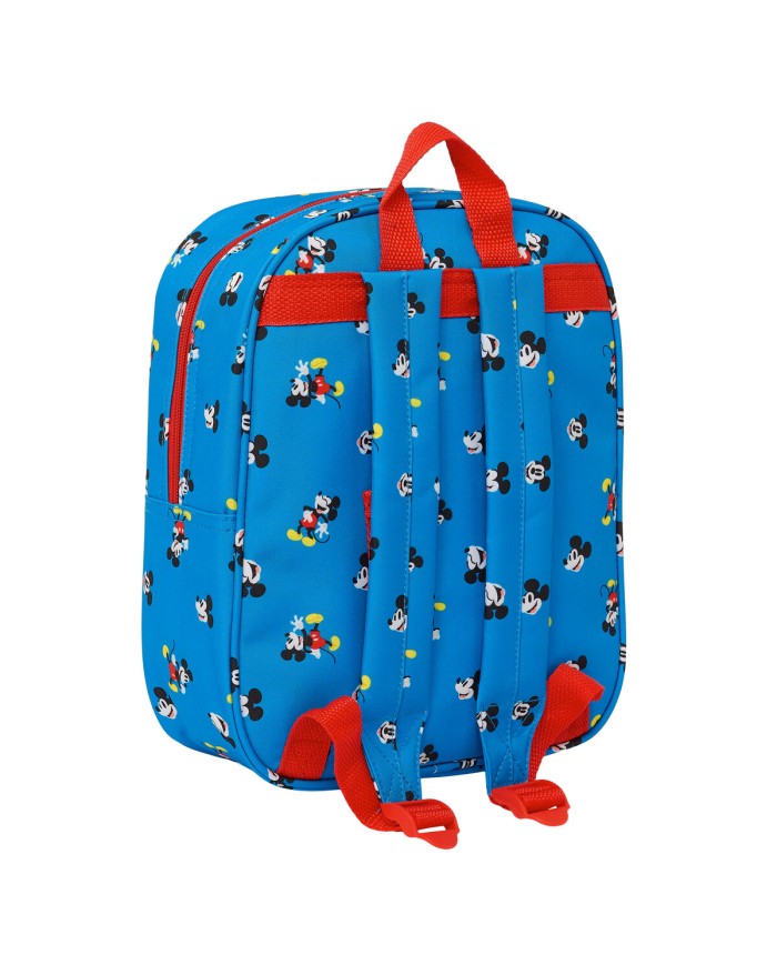 Zaino Scuola Mickey Mouse Clubhouse Azzurro 22 x 27 x 10 cm 3D Zaino Scuola Mickey Mouse Clubhouse Azzurro 22 x 27 x 10 cm 3D