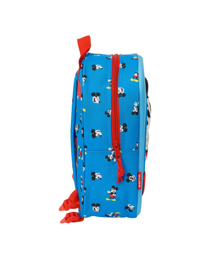 Zaino Scuola Mickey Mouse Clubhouse Azzurro 22 x 27 x 10 cm 3D Zaino Scuola Mickey Mouse Clubhouse Azzurro 22 x 27 x 10 cm 3D