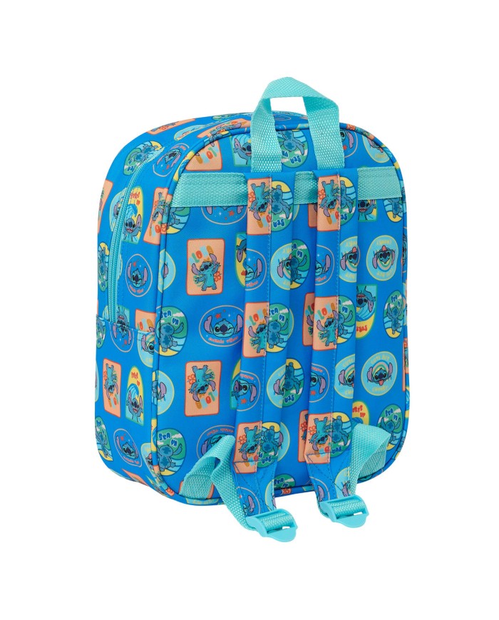 Zaino Scuola Lilo & Stitch Azzurro 22 x 27 x 10 cm 3D