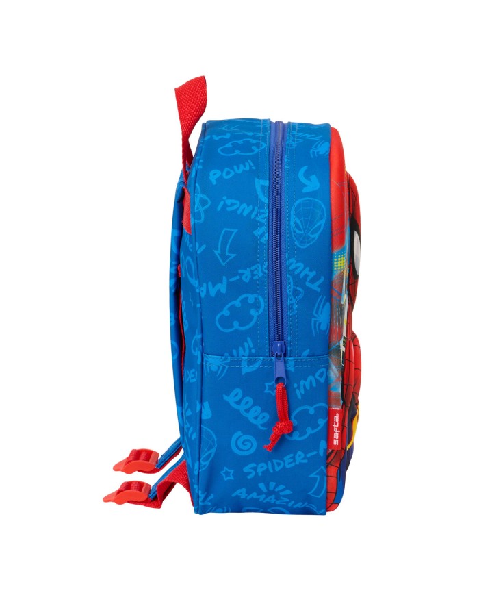 Zaino Scuola Spider-Man Rosso Blu Marino 22 x 27 x 10 cm 3D Zaino Scuola Spider-Man Rosso Blu Marino 22 x 27 x 10 cm 3D