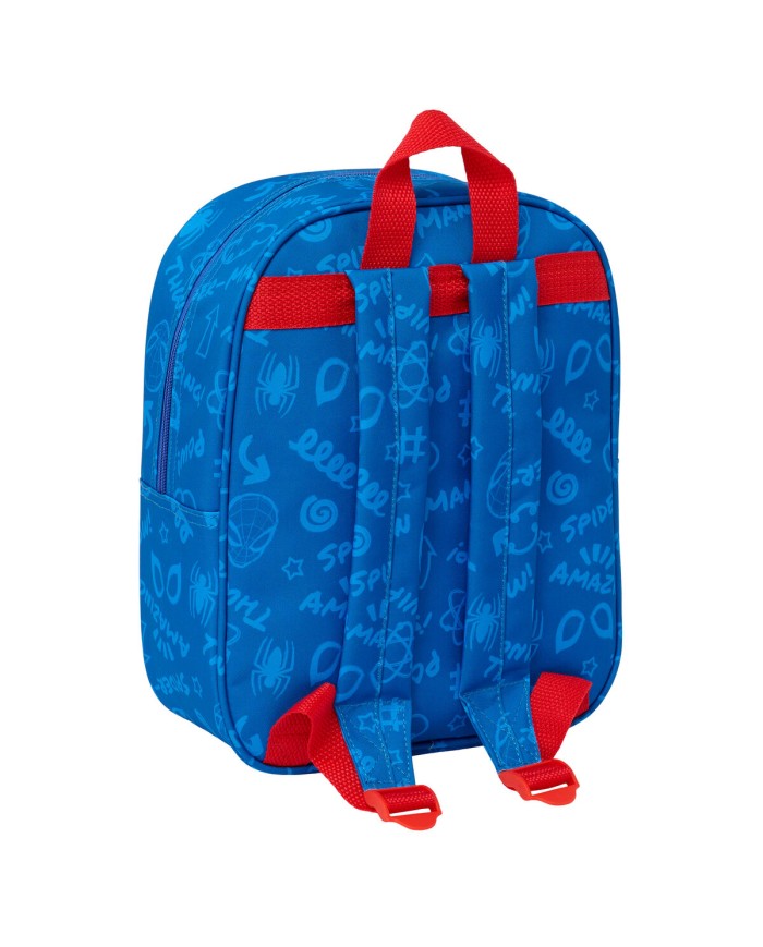 Zaino Scuola Spider-Man Rosso Blu Marino 22 x 27 x 10 cm 3D Zaino Scuola Spider-Man Rosso Blu Marino 22 x 27 x 10 cm 3D
