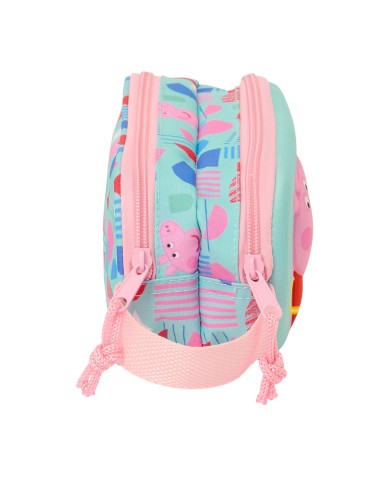 Portaoggetti Doppio Peppa Pig Verde Rosa 21 x 8 x 6 cm 3D