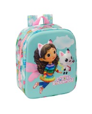 Zaino Scuola Gabby's Dollhouse Rosa Blu cielo 22 x 27 x 10 cm 3D Zaino Scuola Gabby's Dollhouse Rosa Blu cielo 22 x 27 x 10 cm 3D