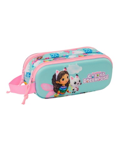 Portaoggetti Doppio Gabby's Dollhouse Rosa Blu cielo 21 x 8 x 6 cm 3D