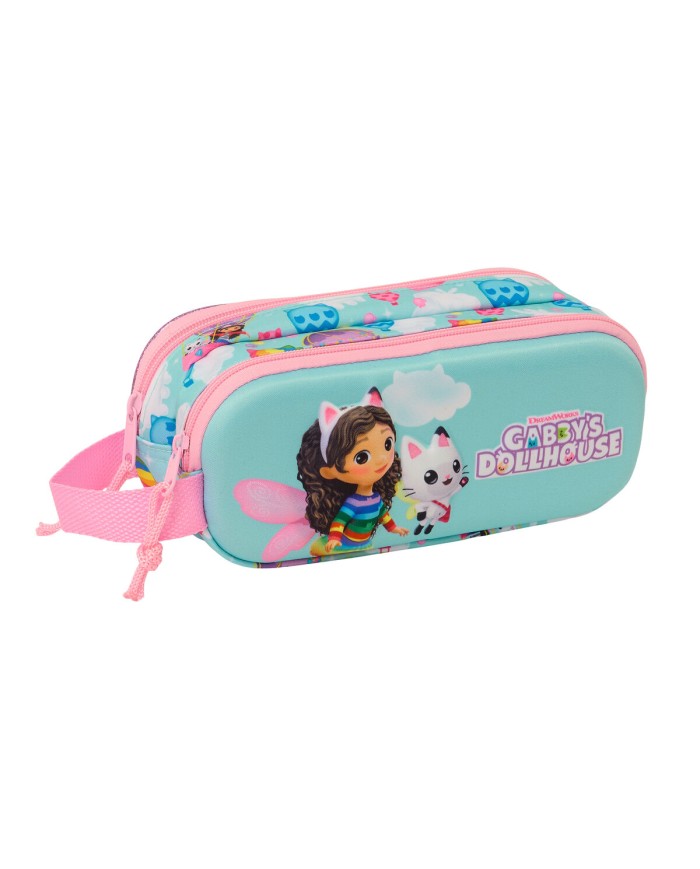 Portaoggetti Doppio Gabby's Dollhouse Rosa Blu cielo 21 x 8 x 6 cm 3D Portaoggetti Doppio Gabby's Dollhouse Rosa Blu cielo 21 x 8 x 6 cm 3D