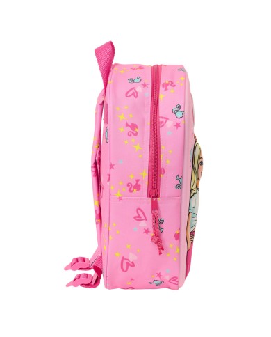 Zaino Scuola Barbie Rosa Fucsia 22 x 27 x 10 cm 3D Zaino Scuola Barbie Rosa Fucsia 22 x 27 x 10 cm 3D