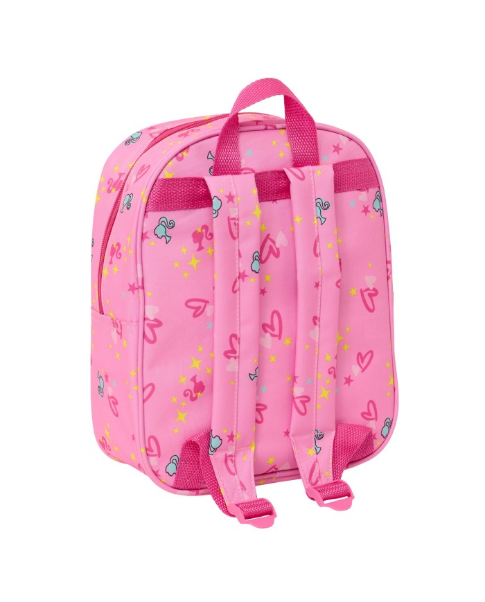 Zaino Scuola Barbie Rosa Fucsia 22 x 27 x 10 cm 3D