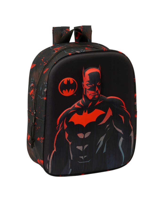 Zaino Scuola Batman Nero 22 x 27 x 10 cm 3D